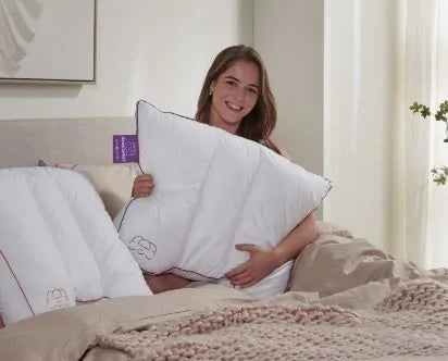 Silvana comfort hoofdkussen (Paars)